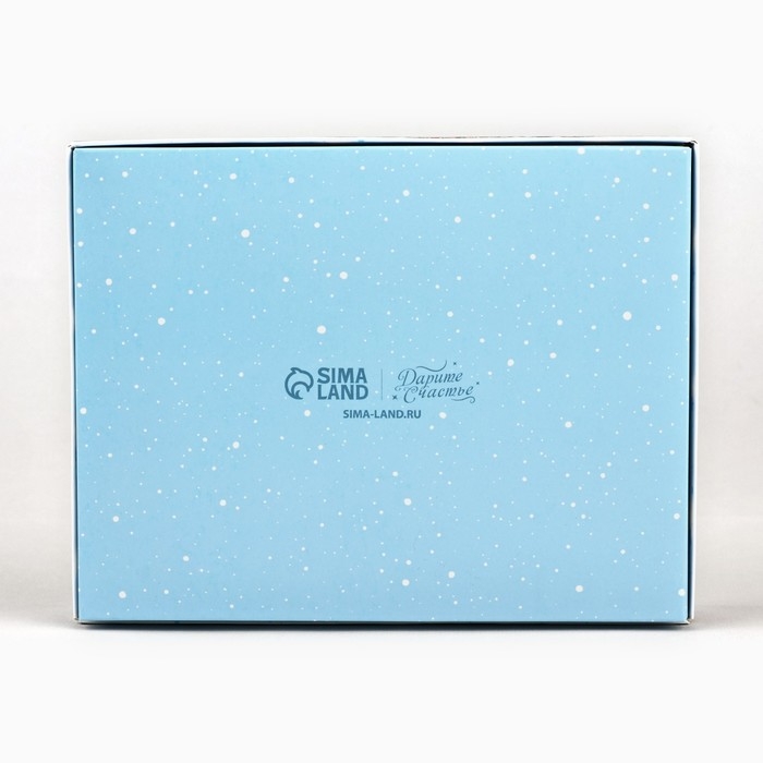 Коробка складная под 12 конфет &laquo;Снежный городок&raquo;, 14.4 х 18.4 х 3.8 см, Новый год