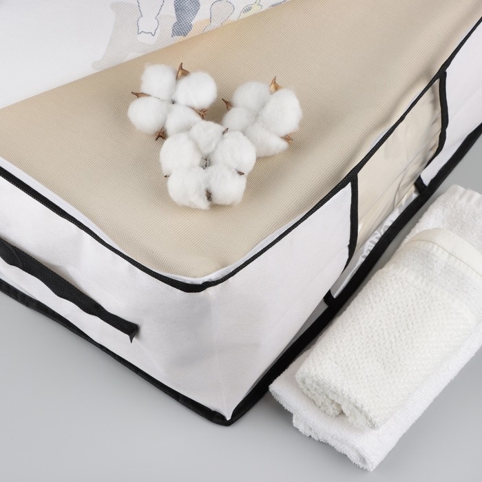 Органайзер для хранения белья, кофр с pvc-окном &laquo;HOME&raquo;, 43 х 28,5 х 20 см.