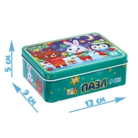 Пазлы в металлической коробке «Праздник у зверят», 35 деталей Пазлы в металлической коробке «Праздник у зверят», 35 деталей