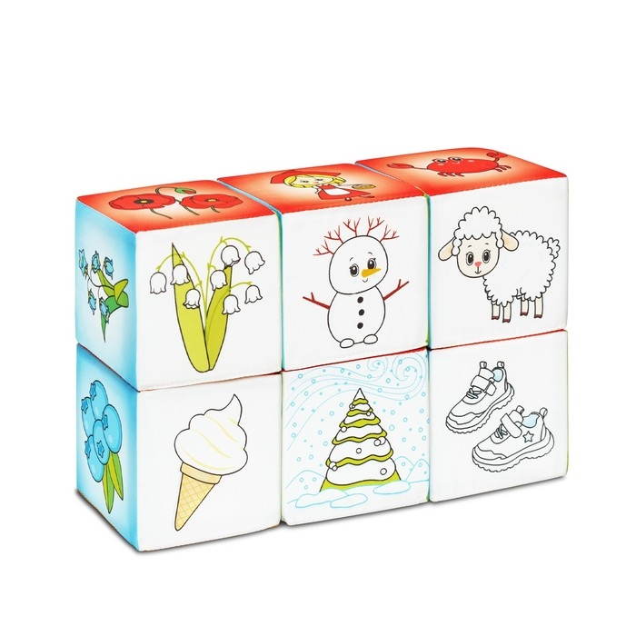 Набор мягких кубиков «Азбука цвета» Набор мягких кубиков «Азбука цвета»