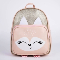 Рюкзак детский для девочки с карманом &laquo;Лисичка&raquo;, искусственная кожа, 27х23 х 10 см