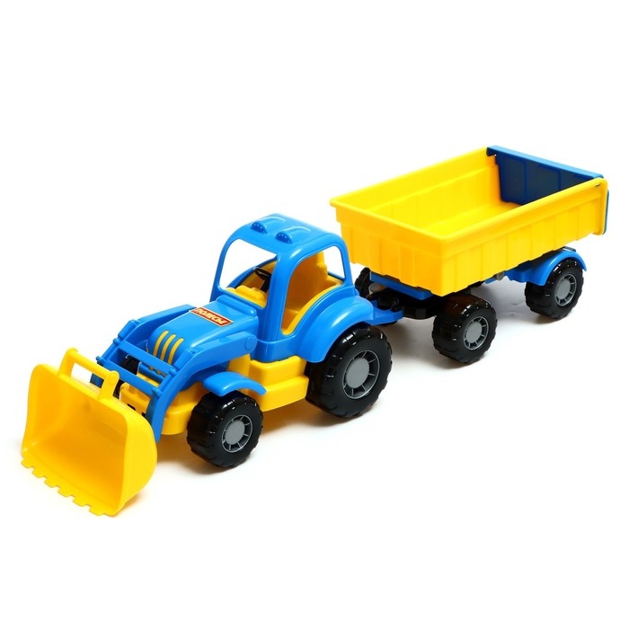 Трактор с прицепом №1 и ковшом &laquo;Силач&raquo;, МИКС