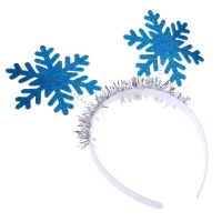 Новый год! Карнавальный ободок &laquo;Снежинка&raquo;, цвет голубой