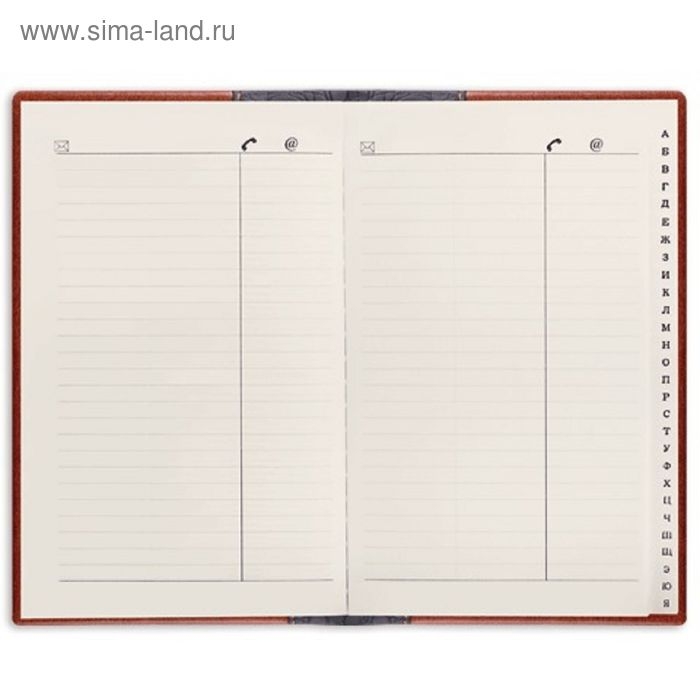 Телефонная книга А5, 136 х 202 мм, 96 листов, Cayman, вырубной алфавит, комбинированная кожа Телефонная книга А5, 136 х 202 мм, 96 листов, Cayman, вырубной алфавит, комбинированная кожа