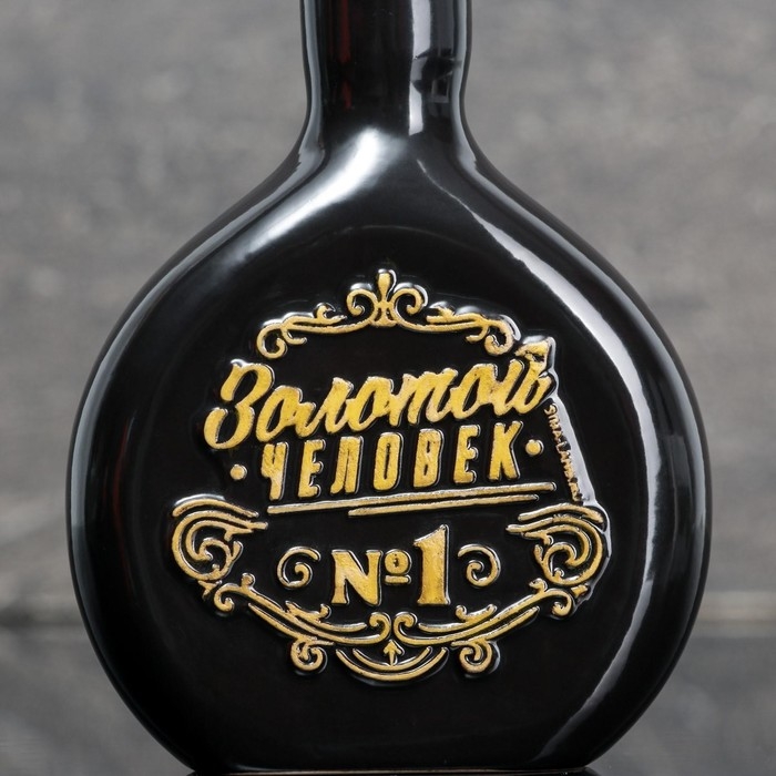 Графин - штоф керамический &laquo;Золото&raquo;, 175 мл