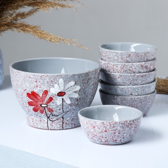 Набор салатников Набор салатников "Лето" 6х0,2л / 1х1л, дуэт