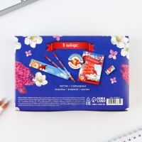 Подарочный набор на выпускной &laquo;Удачи тебе выпускник&raquo; блокнот,ластик, 2 карандаша HB, значок,линейка