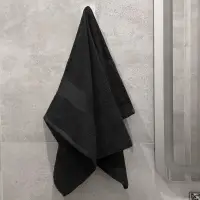 Полотенце махровое &laquo;Тиффани&raquo;, среднее, черное