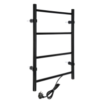 Полотенцесушитель электрический ZEIN PE-04, "Классика", 400х600 мм, 4 перекладины, черный Полотенцесушитель электрический ZEIN PE-04, "Классика", 400х600 мм, 4 перекладины, черный