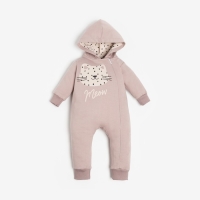 Комбинезон с капюшоном Крошка Я &laquo;Киса&raquo;, рост 80-86 см, цвет лиловый