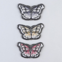 Термонаклейки на одежду &laquo;Бабочки&raquo;, 3 шт.