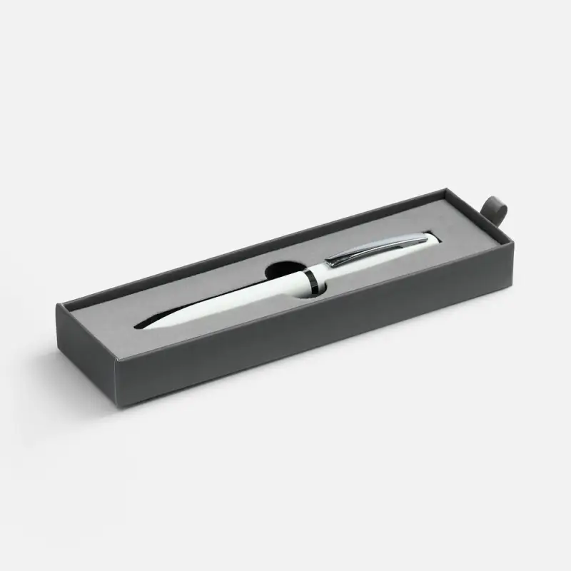 Ручка шариковая Bolt Soft Touch в футляре, белая