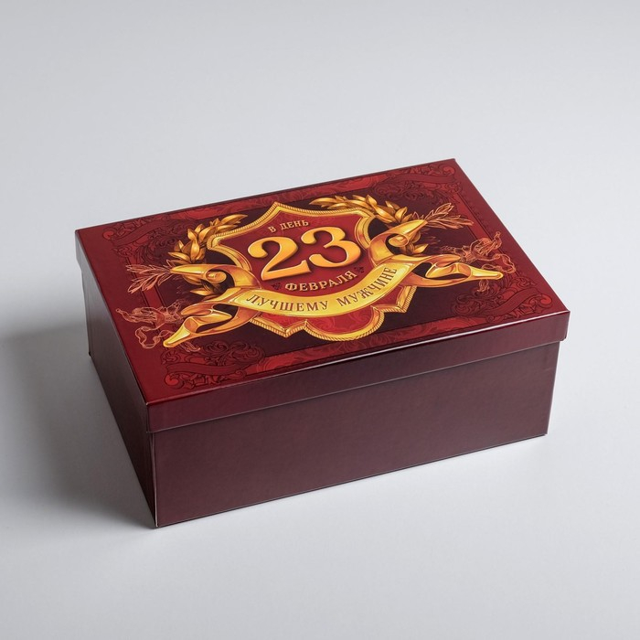 Набор коробок 6 в 1, упаковка подарочная, &laquo;С 23 февраля&raquo;, 20 х 12.5 х 7.5 ‒ 32.5 х 20 х 12.5 см