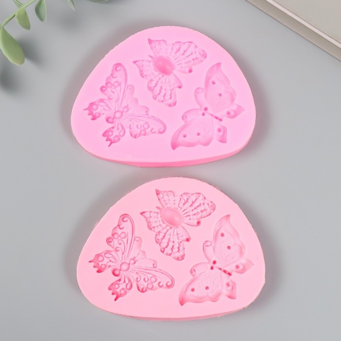 Молд силикон Молд силикон "Рой бабочек" 3 предмета 1х9,5х7 см