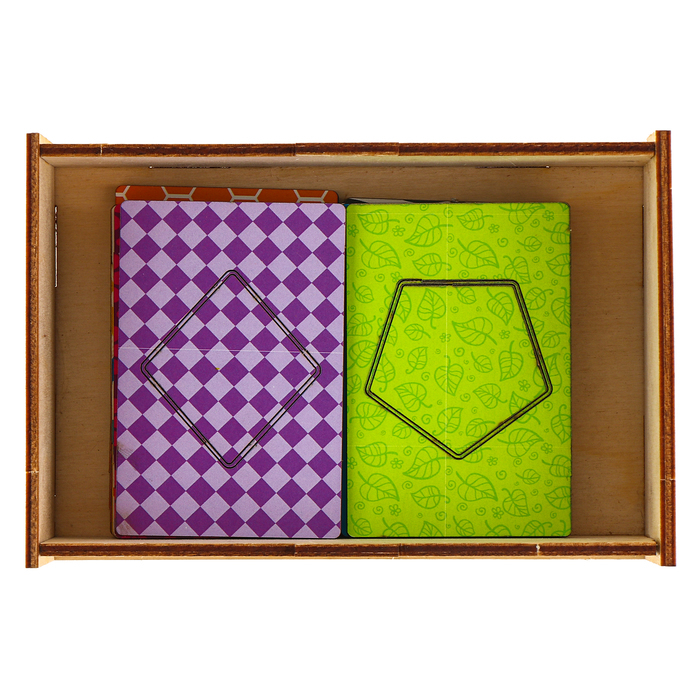 Деревянные карточки &laquo;Фигуры&raquo; набор 15 карточек: 5,5 х 8,3 см