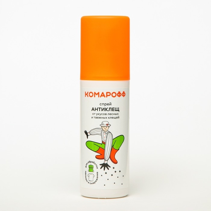Спрей от укусов лесных и таежных клещей Спрей от укусов лесных и таежных клещей "Комарофф", Антиклещ, 125 мл