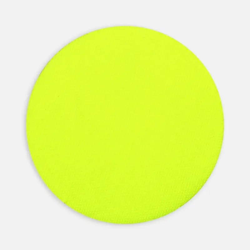 Наклейка тканевая Lunga Round, M, желтый неон