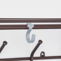 Вешалка с полкой 60 см, цвет Коричневый Вешалка с полкой 60 см, цвет Коричневый