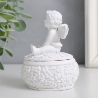 Шкатулка полистоун "Белоснежный ангел в цветах" МИКС 7х7х9 см Шкатулка полистоун "Белоснежный ангел в цветах" МИКС 7х7х9 см