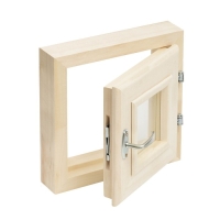 Окно, 30&times;30см, двойное стекло ЛИПА