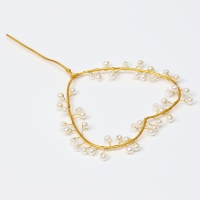 Топпер «Сердце с бусинами», цвет золото Топпер «Сердце с бусинами», цвет золото