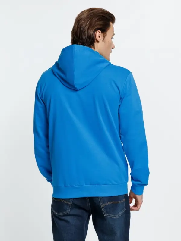 Толстовка на молнии с капюшоном Siverga 2.0, бирюзовая, размер 4XL