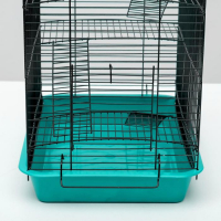 Клетка для грызунов "Пижон" №9, с 3-я этажами, без наполнения, 33 х 24 х 38 см, бирюзовая Клетка для грызунов "Пижон" №9, с 3-я этажами, без наполнения, 33 х 24 х 38 см, бирюзовая