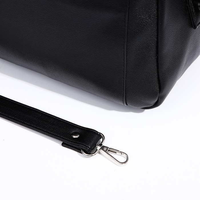 Сумка-саквояж Vita на молнии, цвет чёрный