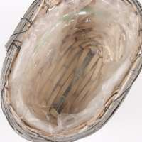 Кашпо плетёные овальное, 23x15х12см, натуральный Кашпо плетёные овальное, 23x15х12см, натуральный