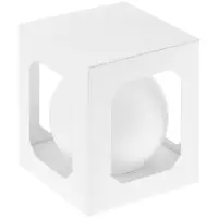 Елочный шар Finery Matt, 10 см, матовый белый Елочный шар Finery Matt, 10 см, матовый белый