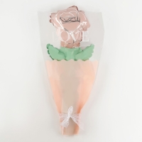 Шар фольгированный 12" «Розовая роза на палочке», мини букет Шар фольгированный 12" «Розовая роза на палочке», мини букет