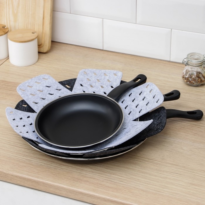 Вкладыши для посуды Доляна &laquo;Грэй&raquo;, 2 шт, 38&times;38 см