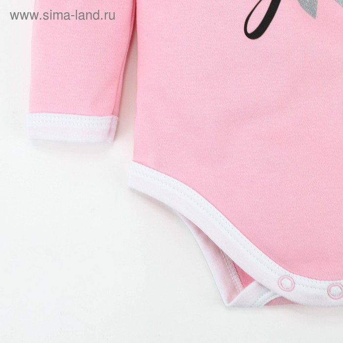 Боди Крошка Я Боди Крошка Я "Daddy's girl", розовый, рост 62-68 см