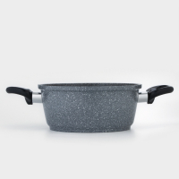 Кастрюля Доляна &laquo;Марбл&raquo;, 2 л, d=20 см, h=9 см, антипригарное покрытие