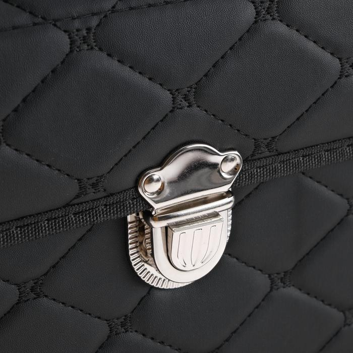 Органайзер кофр в багажник автомобиля HT-095, саквояж 68&times;32&times;30 см, черный, экокожа