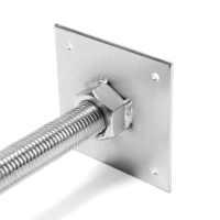 Анкер ТУНДРА, регулируемый по высоте, оцинкованный, М20х200х100 мм