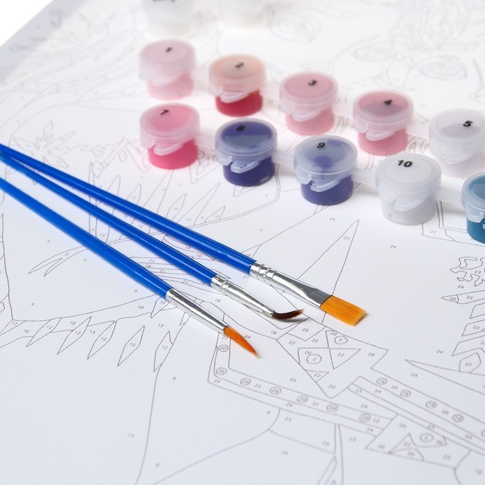 Картина по номерам на подрамнике Картина по номерам на подрамнике "Анна и Эльза" 30х40 см, Холодное сердце