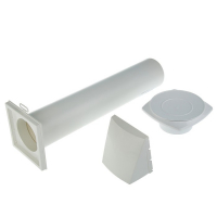 Клапан приточный ERA 10КП-02, d=100 мм, длина 500 мм, внешняя решетка из ABS-пластика Клапан приточный ERA 10КП-02, d=100 мм, длина 500 мм, внешняя решетка из ABS-пластика