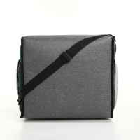 Термосумка на молнии, наружный карман, 32 л, цвет серый/зелёный Термосумка на молнии, наружный карман, 32 л, цвет серый/зелёный