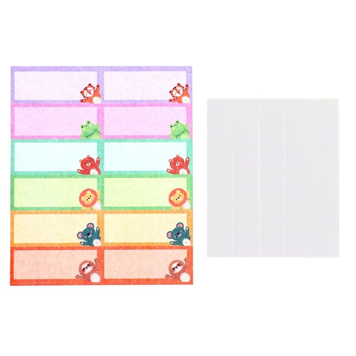 Пазл-ростомер «Зверята», с наклейками Пазл-ростомер «Зверята», с наклейками