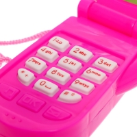 Музыкальный телефон «Зверюшки», русская озвучка, световые эффекты, работает от батареек, МИКС Музыкальный телефон «Зверюшки», русская озвучка, световые эффекты, работает от батареек, МИКС