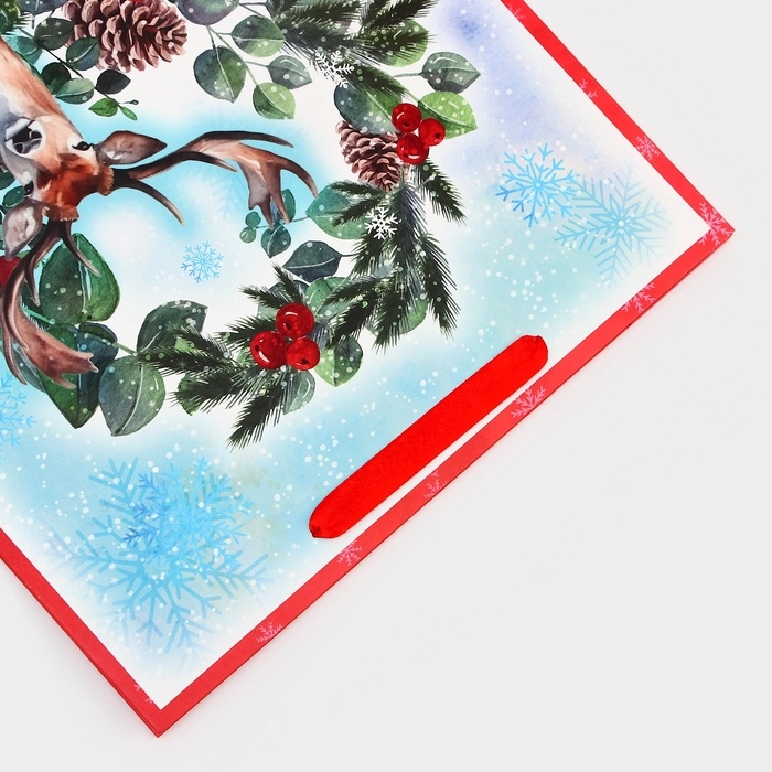 Пакет ламинированный вертикальный "Оленёнок", L 31 &times; 40 &times; 12 см