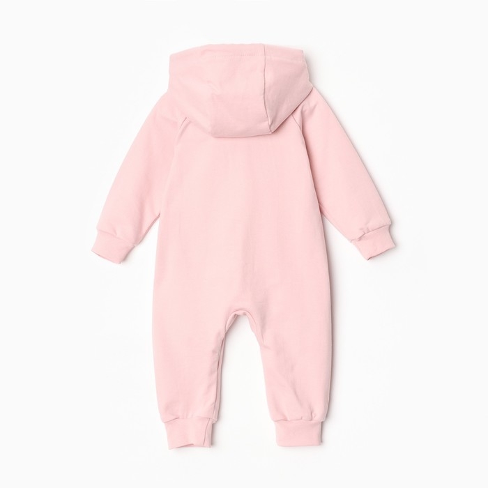 Комбинезон детский, цвет пыльная роза, рост 74 см