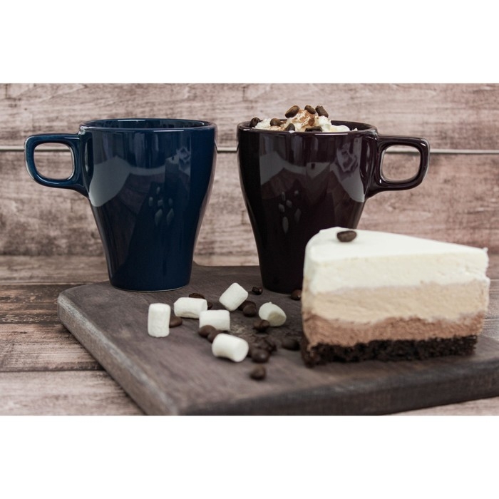 Кружка керамическая Доляна Coffee break, 280 мл, цвет синий Кружка керамическая Доляна Coffee break, 280 мл, цвет синий