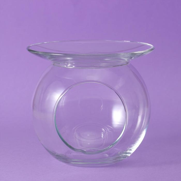 Стеклянный подсвечник с наполнителем Стеклянный подсвечник с наполнителем "Шоколад", ароматизатор, 16х16 см