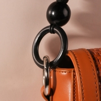 Ручки для сумки, 2 шт, вощёный шнур/дерево, 44 × 4 см, цвет чёрный Ручки для сумки, 2 шт, вощёный шнур/дерево, 44 × 4 см, цвет чёрный