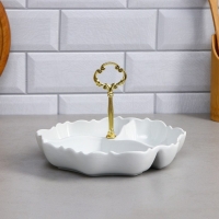 Менажница «Море», 250 мл, фарфор, Иран Менажница «Море», 250 мл, фарфор, Иран