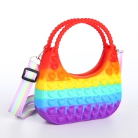 Сумка детская для девочки на молнии &laquo;Выбражулька&raquo;, pop it, цвет разноцветный