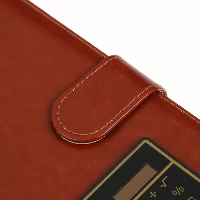 Ежедневник недатированный А5, 140 листов в клетку, с калькулятором, обложка пвх, МИКС