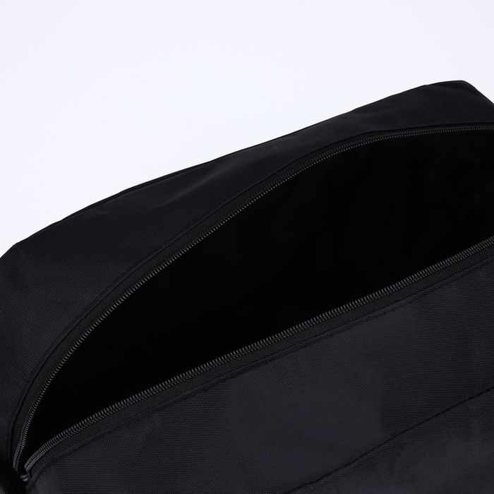 Сумка женская спорт «Классика», 40х25х18 см, отд на молн, дл ремень, чёрный цвет Сумка женская спорт «Классика», 40х25х18 см, отд на молн, дл ремень, чёрный цвет